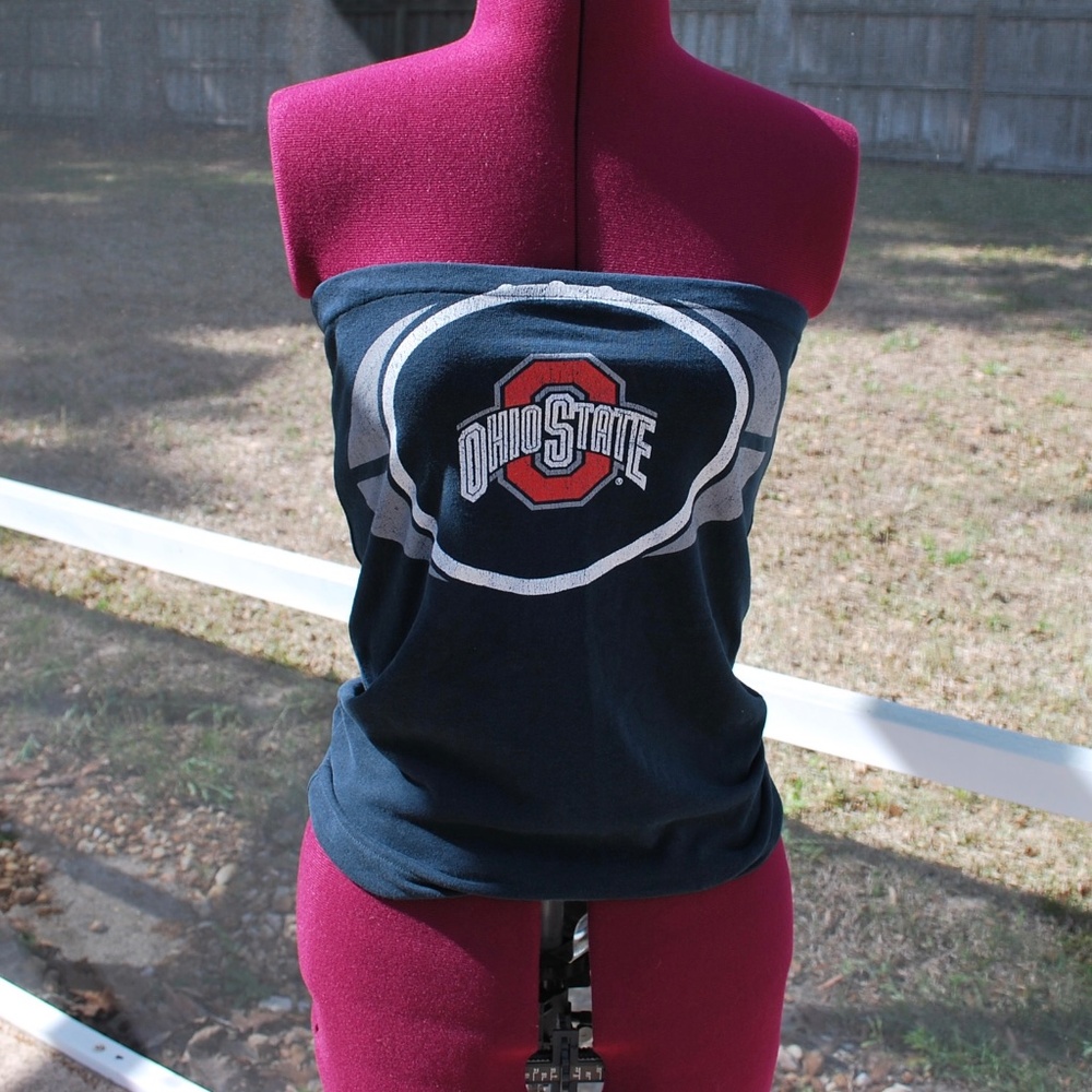 The Ohio State Buckeyes Strapless Tube Top Shirt size S